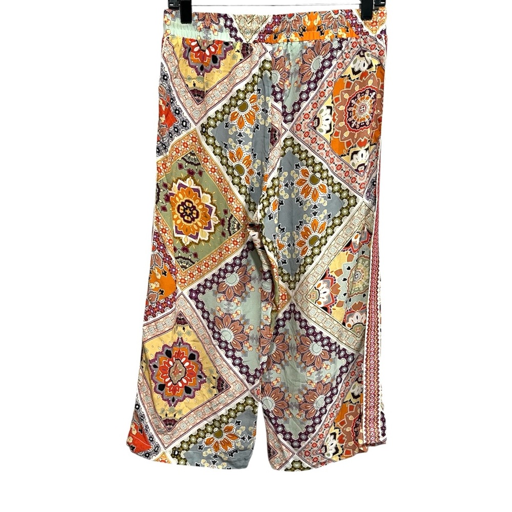 Johnny Was Jade Lucero silk wide leg crop pants - Picture 4 of 7